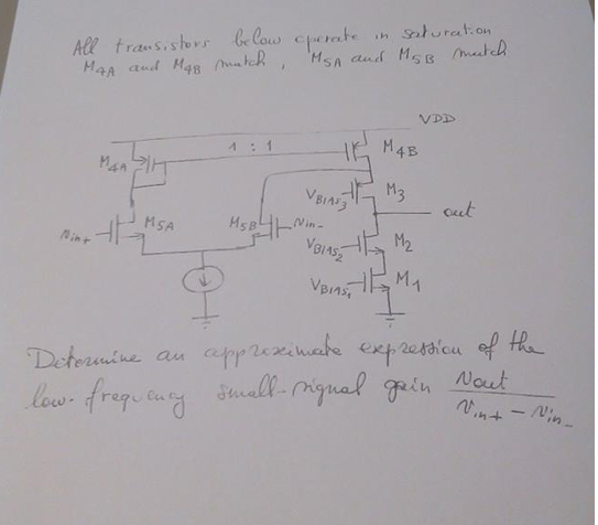 All transistors below operate in saturation MAA and | Chegg.com