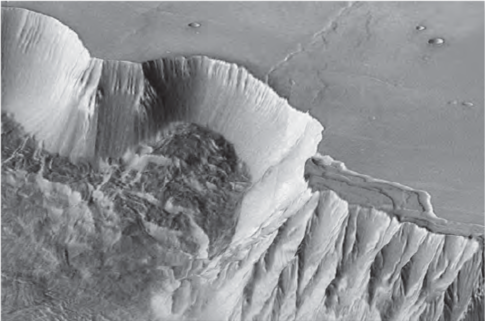 Mars Geologic Features Solved On this image of Mars, many geologic features are | Chegg.com