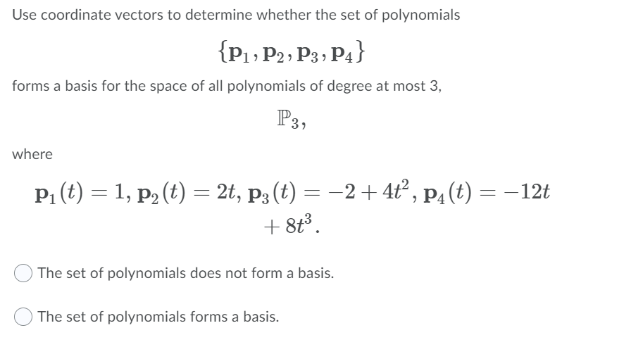 Solved Question 7 (10 points) Determine whether the | Chegg.com