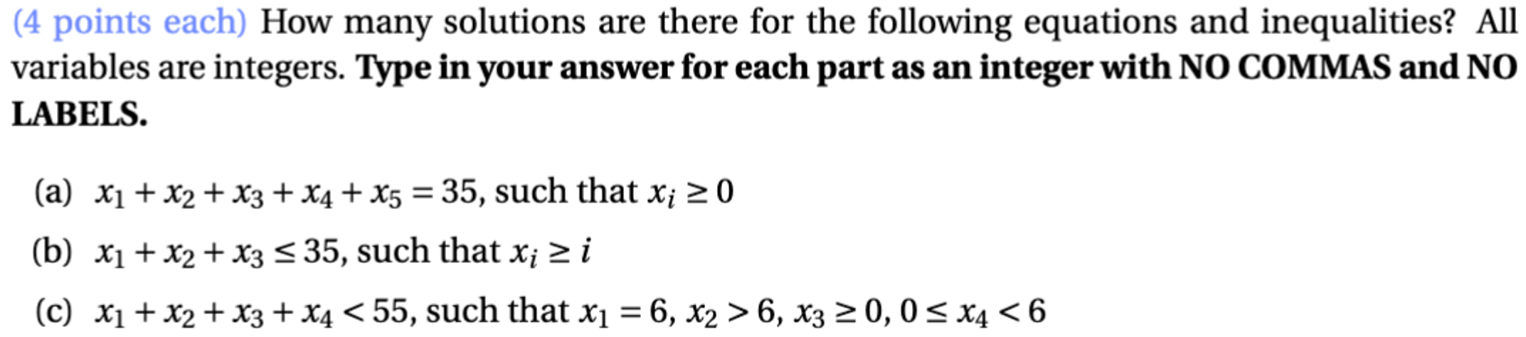 How many solutions are there for the following | Chegg.com