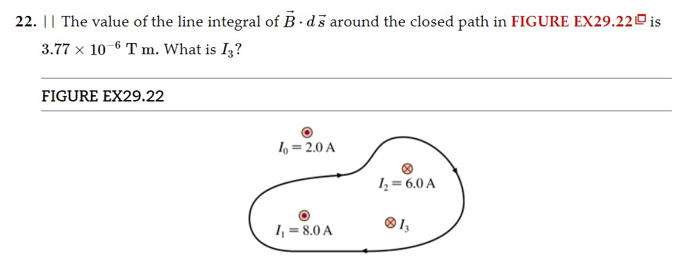 Solved 22. I The value of the line integral of B ds around