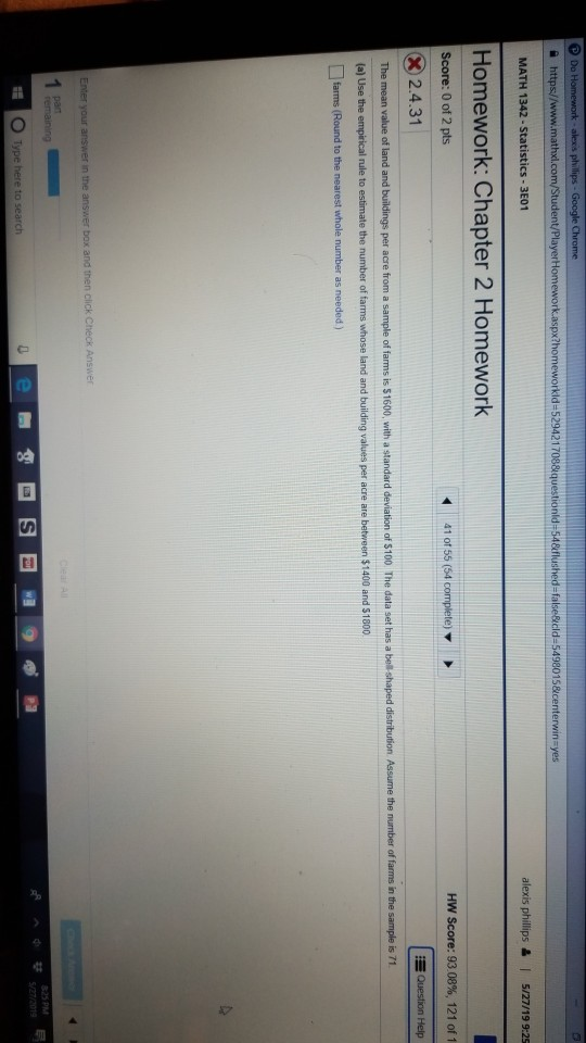 Solved do math 1342 statistics 3e01 homework chapter 2 chegg