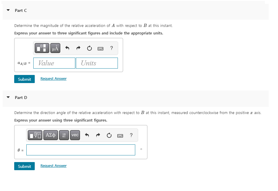 Solved At the instant shown in (Figure 1), the car at A is | Chegg.com