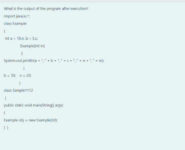 Solved What is the output of the program after execution? | Chegg.com