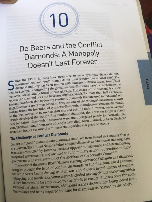 Case study on discount monopoly of de beers