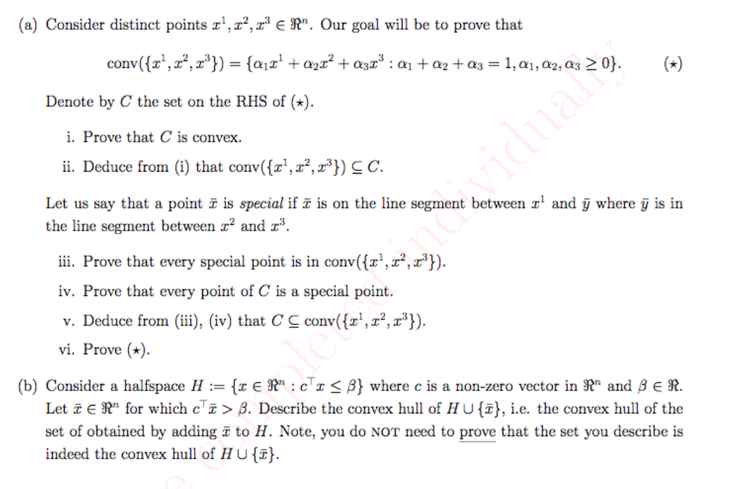 Solved A Consider Distinct Points 21 22 Xe N Our Go Chegg Com