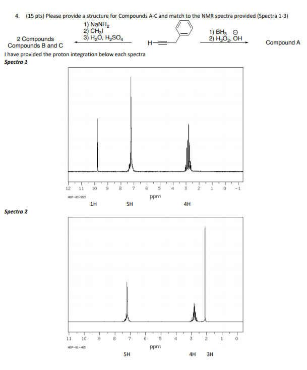 Solved 4 15 Pts Please Provide A Structure For Compounds 7385