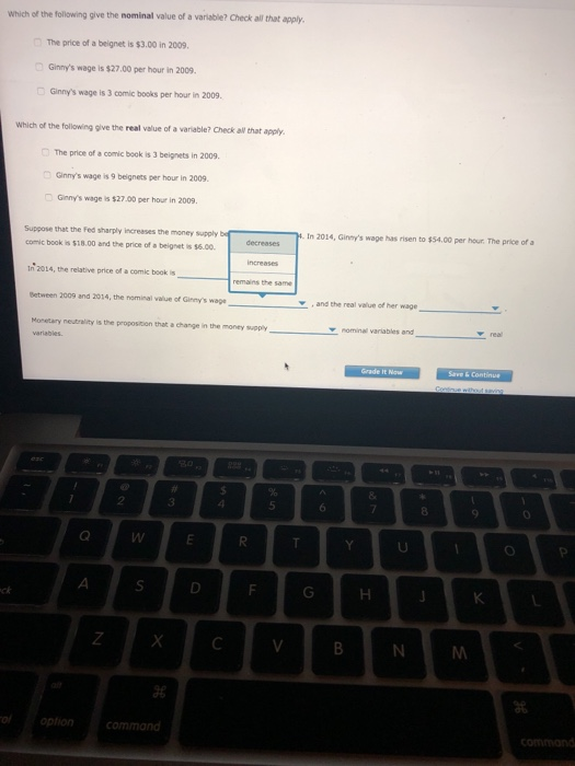 Solved I have included all the answer options for each part | Chegg.com