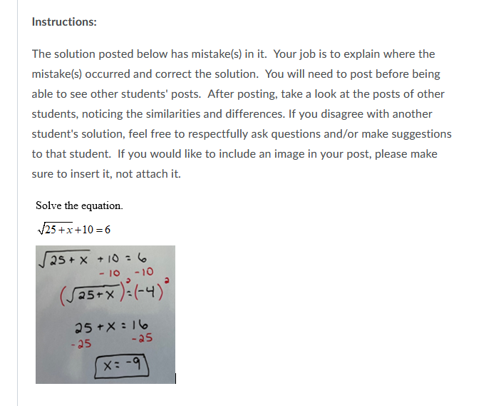 Solved Instructions: The solution posted below has | Chegg.com
