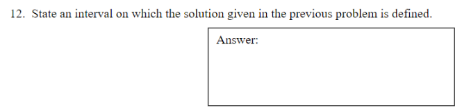Solved Use the following DE to answer the next 3 questions: | Chegg.com