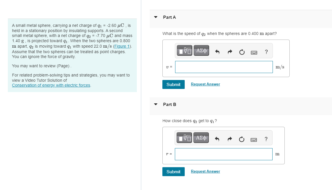 Solved A small metal sphere, carrying a net charge of