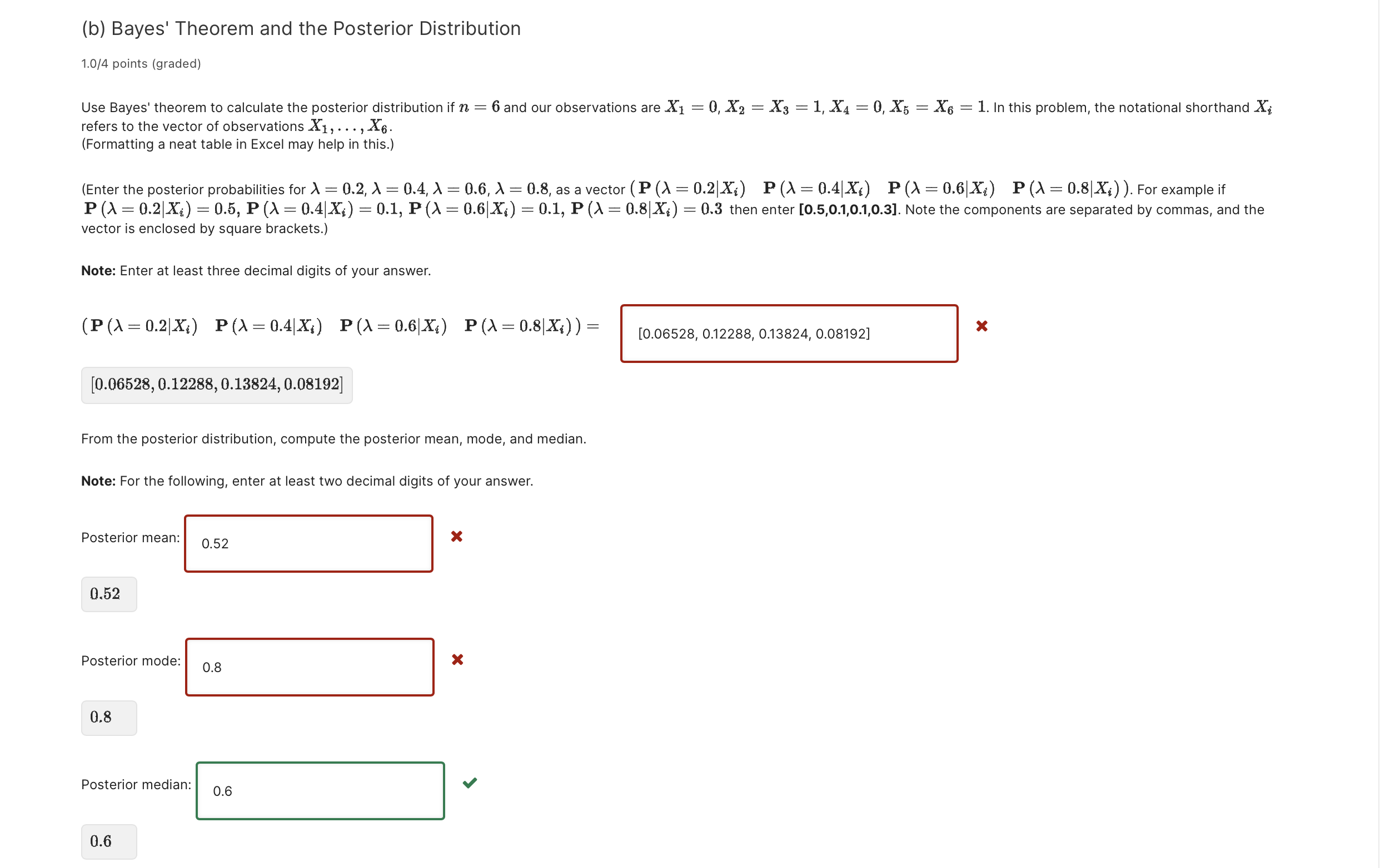 Solved (b) Bayes' Theorem And The Posterior Distribution | Chegg.com