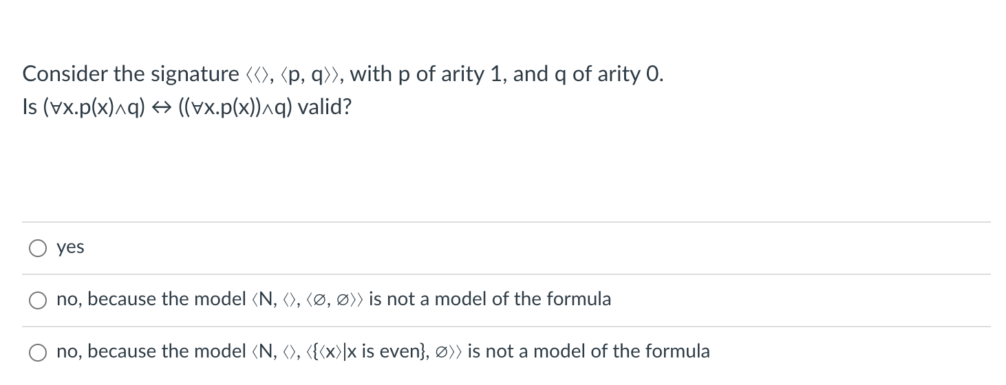 Solved Consider The Signature Chegg Com