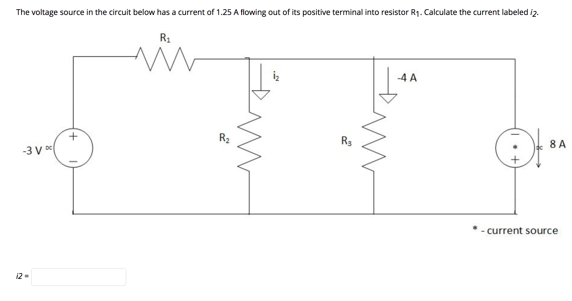 Solved The voltage source in the circuit below has a current | Chegg.com
