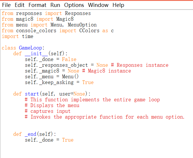 Programming Assignment 1 MAGIC EIGHT BALL 100 Chegg