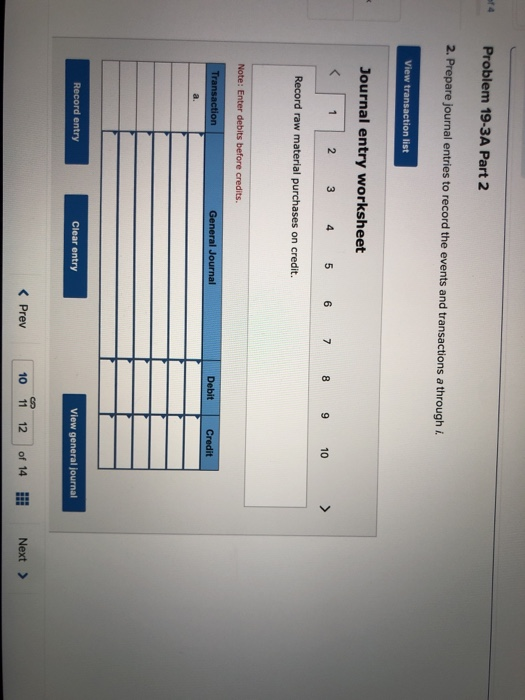 Solved Problem 19-3A Source documents, journal entries The | Chegg.com