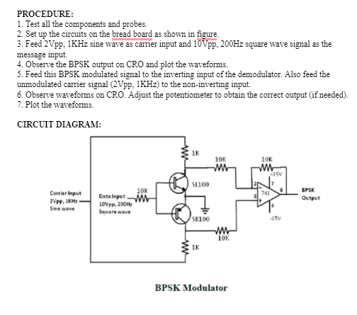 Bpsk Modulator Circuit Diagram
