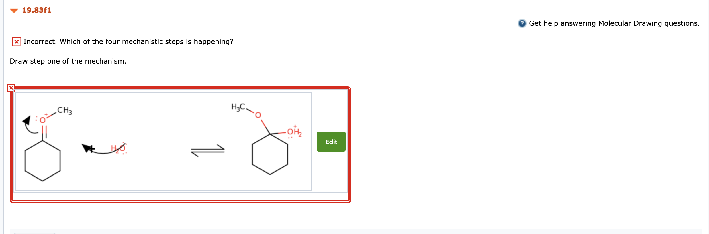 Solved Integrated Problem 19.83f Draw The Mechanism For The | Chegg.com