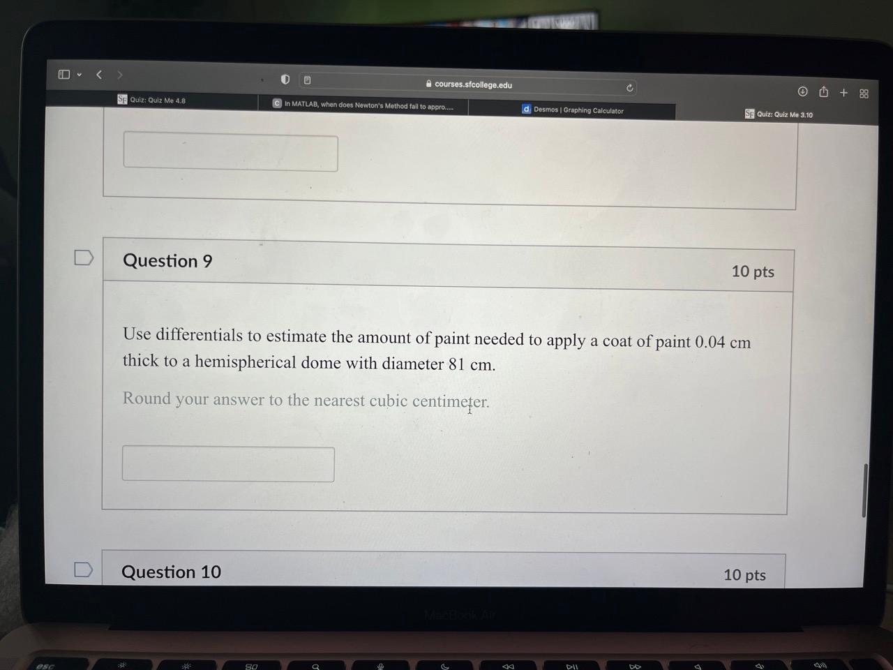 Solved Use differentials to estimate the amount of paint