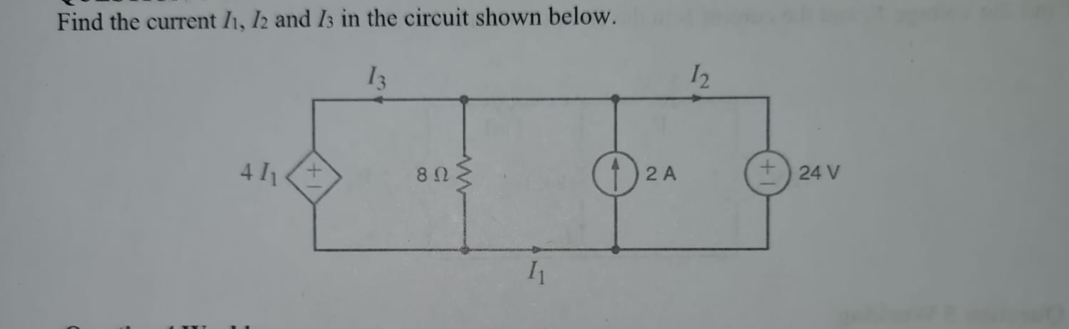 Solved Find the current 11, 12 and 13 in the circuit shown | Chegg.com