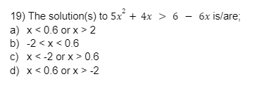 решите уравнение 6 x   4 - 5x   2