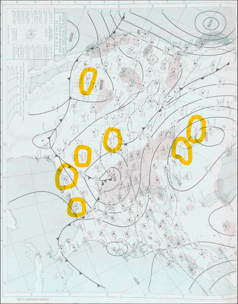 Exercise 9.5: A. Using the surface weather map for | Chegg.com