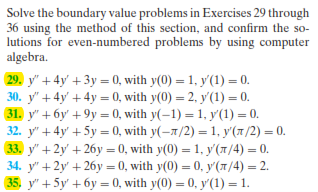 Solved Solve the boundary value problems in Exercises 29 | Chegg.com