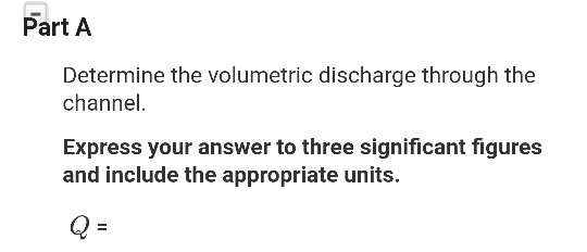 Solved Water Flows Along The Rectangular Channel Such That | Chegg.com