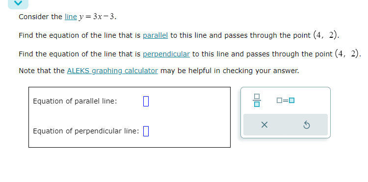 find the equation of line parallel to the line 3x 4y 2