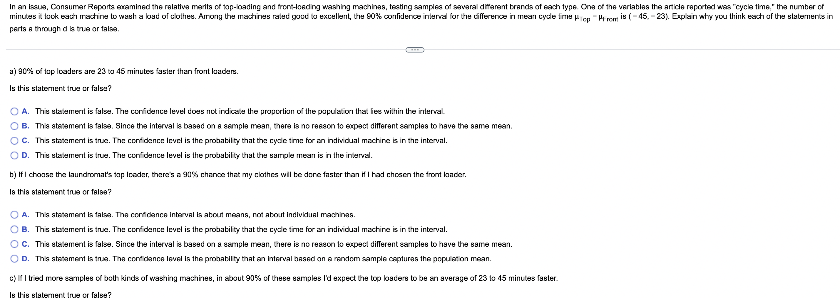 Solved In an issue, Consumer Reports examined the relative