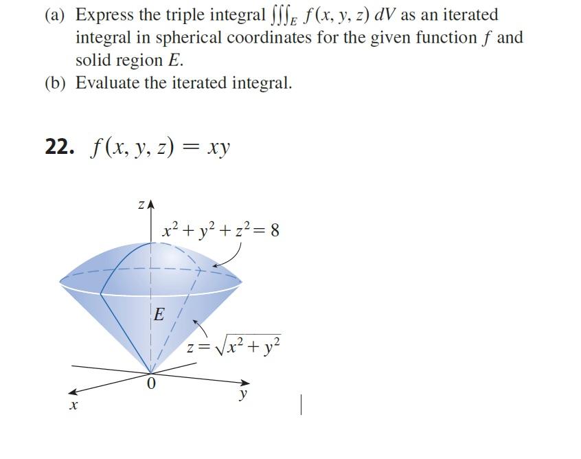 Solved A Express The Triple Integral ∭ef X Y Z Dv As An