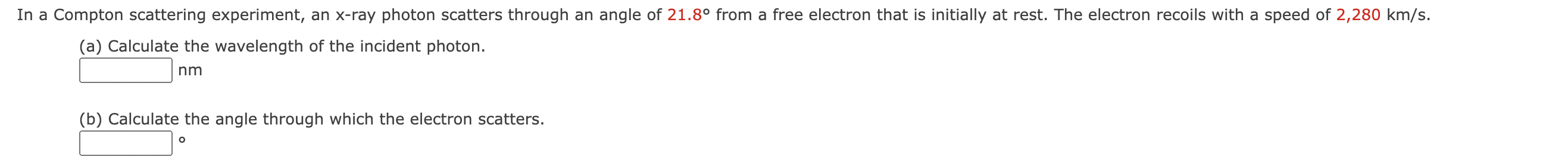 Solved In a Compton scattering experiment, an x-ray photon | Chegg.com