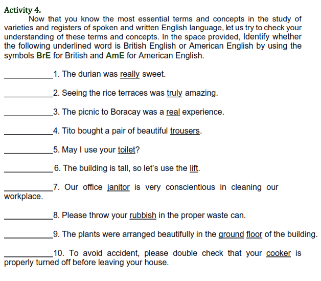 Understanding British English in Government Reports