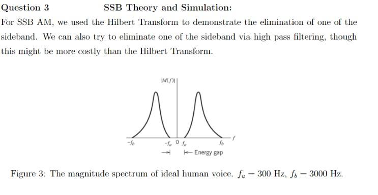 Solved please try your best (a) Without Hilbert Transform, | Chegg.com