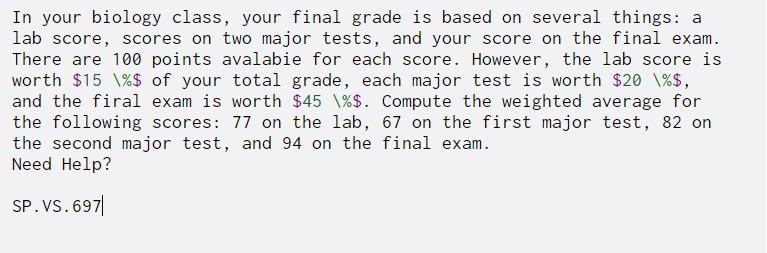 solved-in-your-biology-class-your-final-grade-is-based-on-chegg