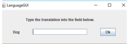Language Study GUI Use the Java Swing library to | Chegg.com