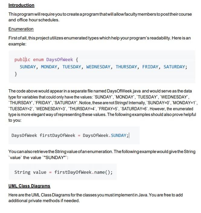 Solved Introduction This program will require you to create | Chegg.com