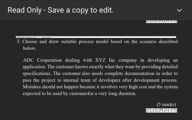Solved 3. Choose and draw suitable process model based on | Chegg.com