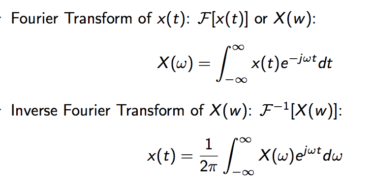 Fourier Transform And Inverse Fourier Transform