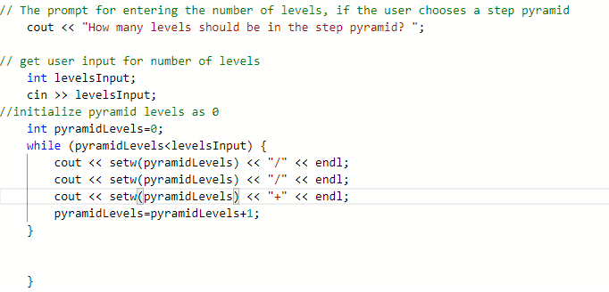 Solved Create an ASCII (text) version of a step pyramid, | Chegg.com