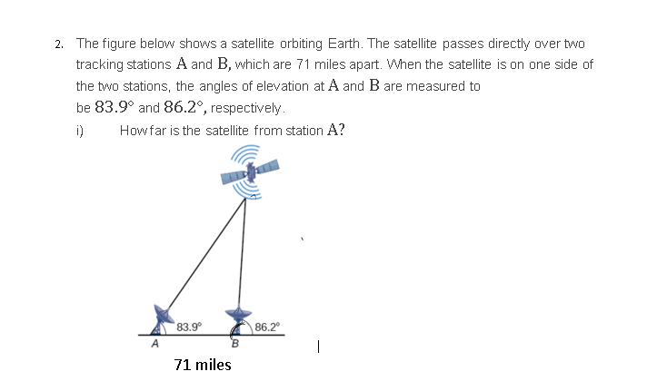 Solved 2. The Figure Below Shows A Satellite Orbiting Earth. | Chegg.com