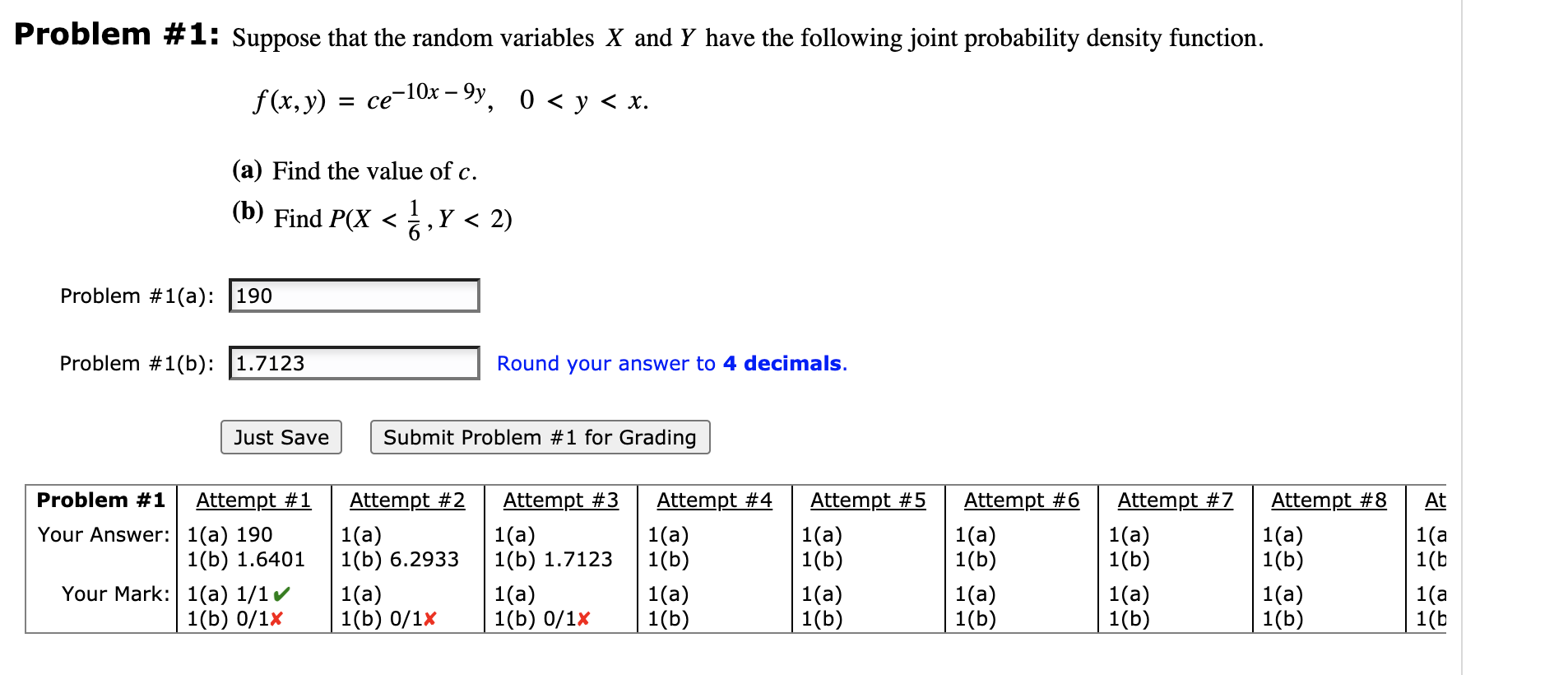 Solved Problem #1: Suppose That The Random Variables X And Y | Chegg.com