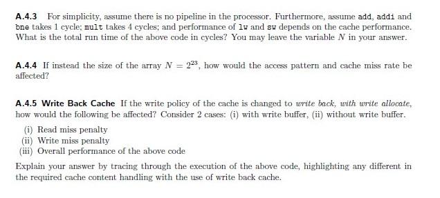 Solved You are investigating the cache performance of your | Chegg.com