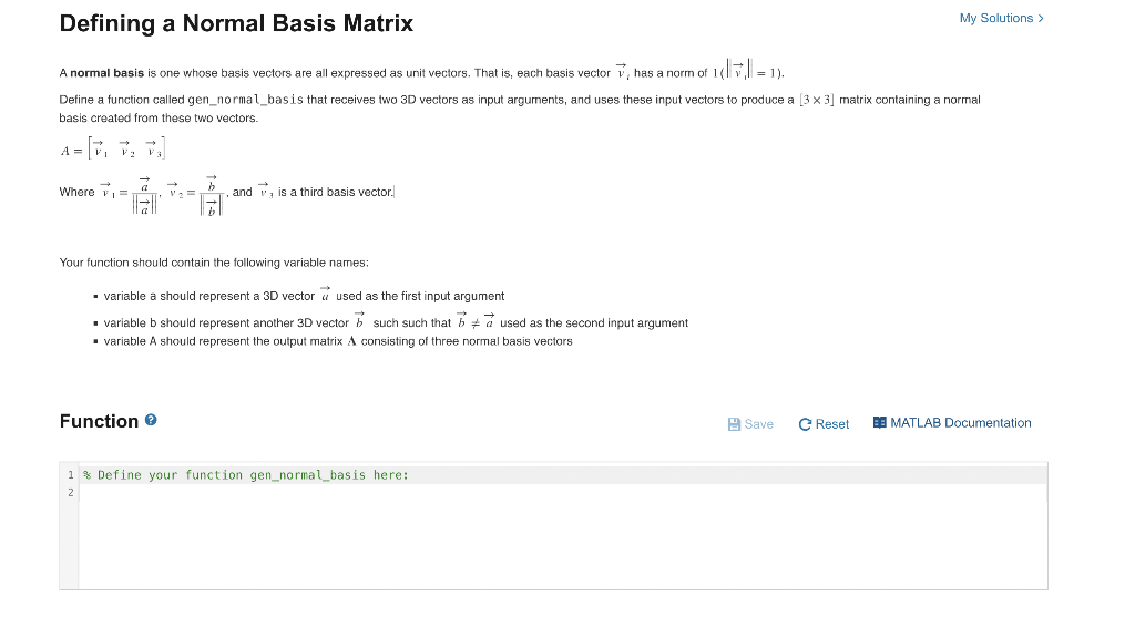 Solved A normal basis is one whose basis vectors are all | Chegg.com