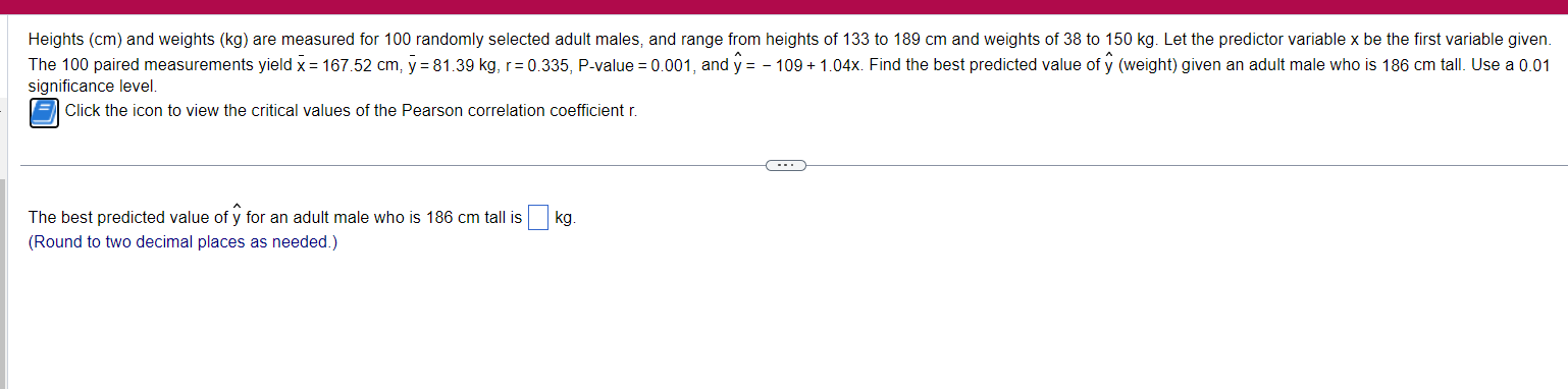 Solved significance level. Click the icon to view the | Chegg.com