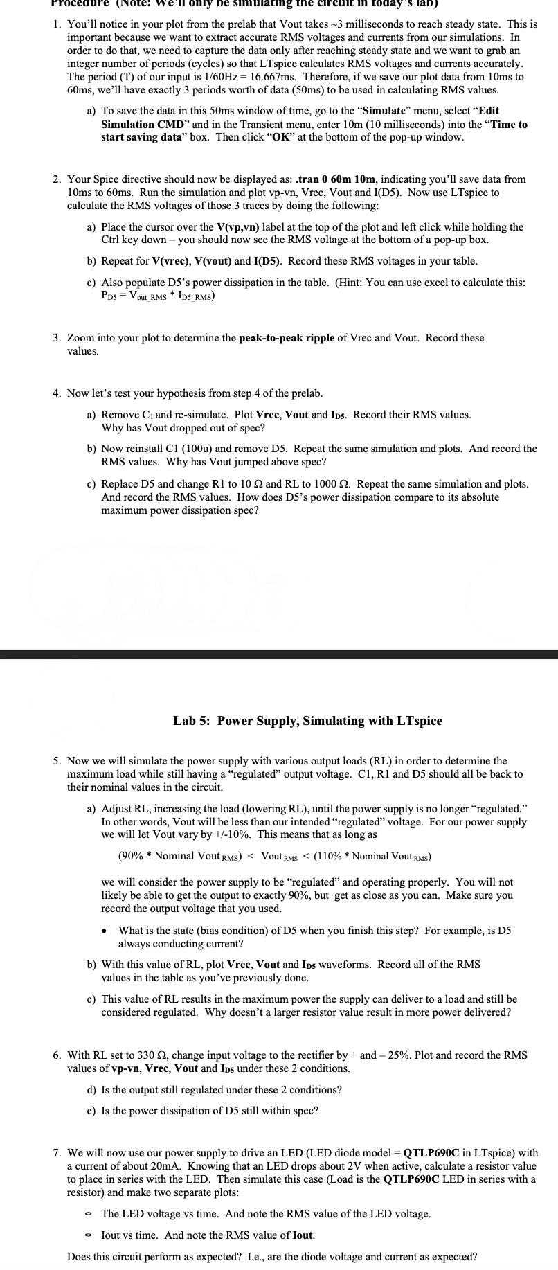 Figure 2: LTspice schematic of Figure 1 Prelab 1. | Chegg.com