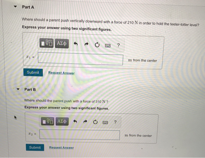 Solved A schoolyard teetertotter with a total length of 6.0