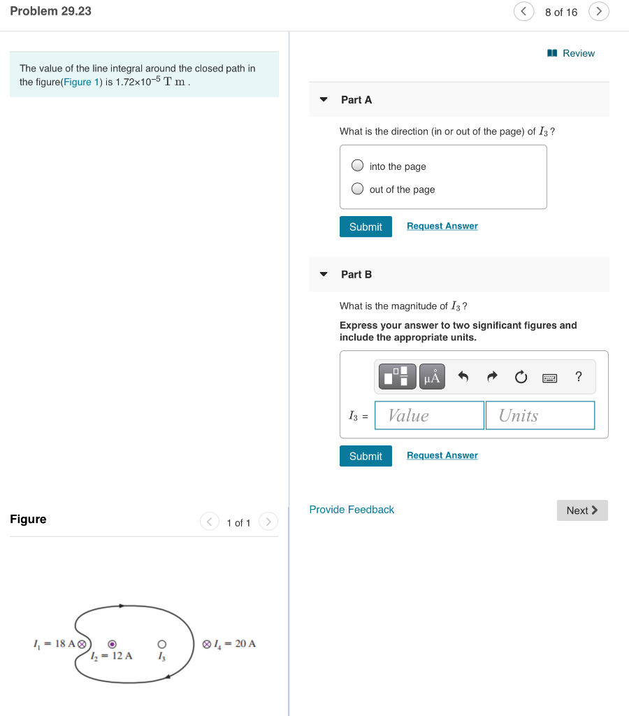 Solved Problem 29.23 8 of 16 > 1 Review The value of the | Chegg.com
