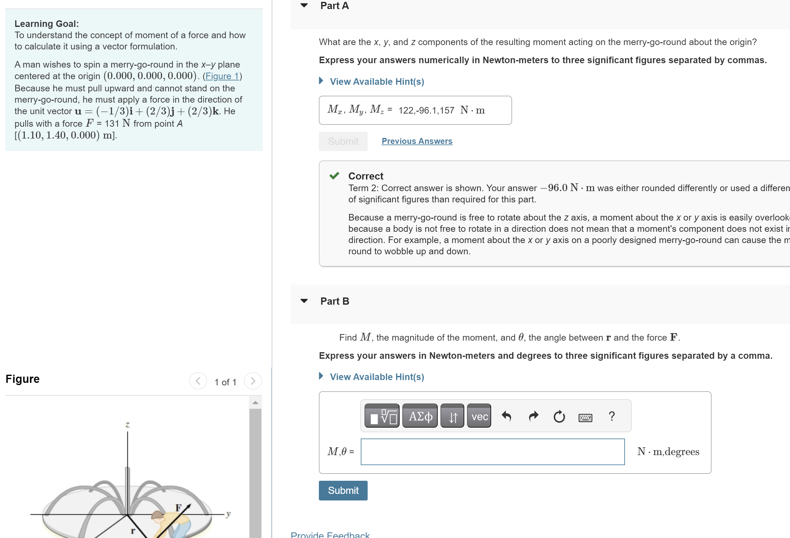 Solved Learning Goal: To Understand The Concept Of Moment Of | Chegg.com