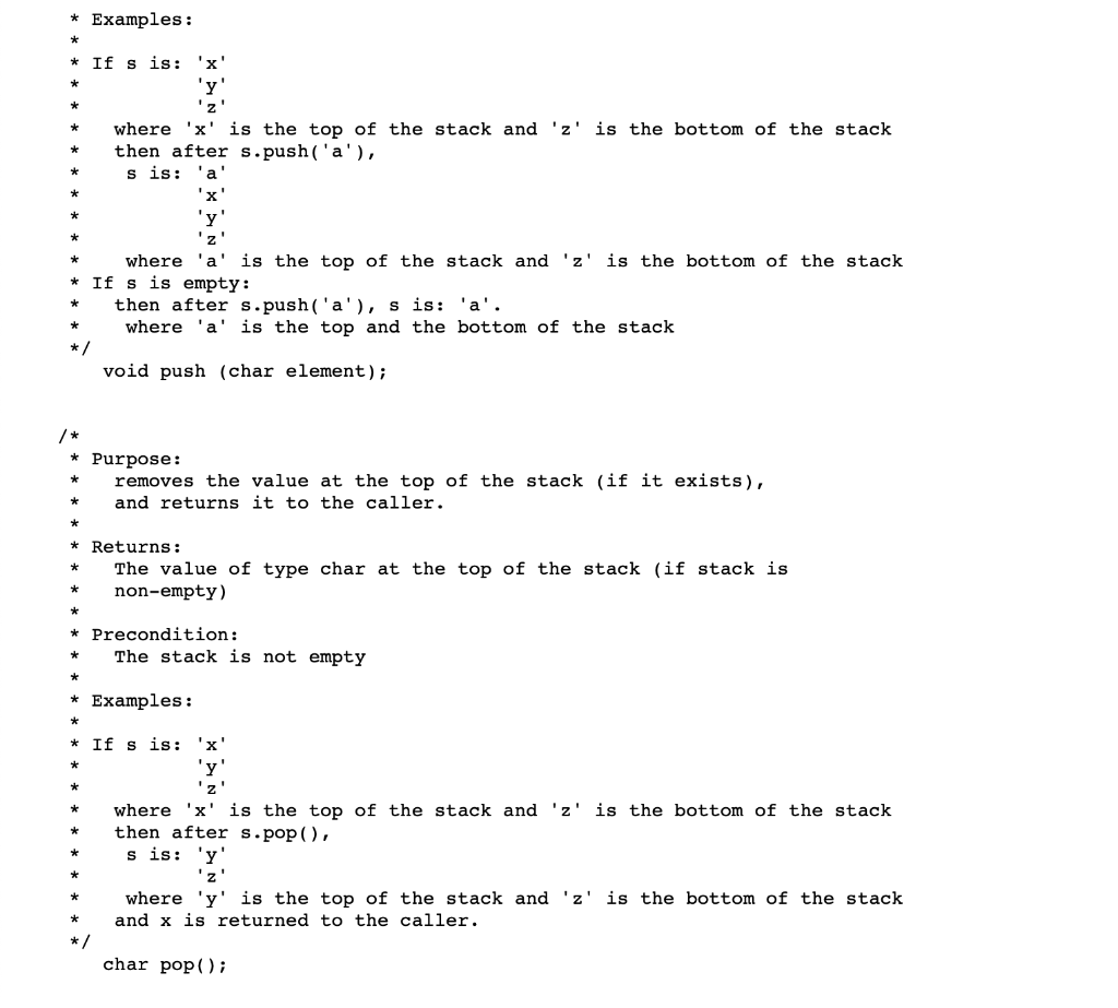 Solved Implement each of the methods in StackArrayBased.java | Chegg.com